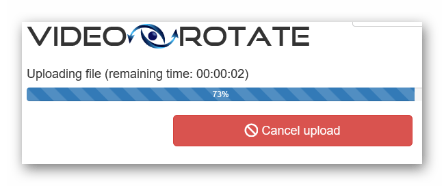 video rotate website_процесс загрузки