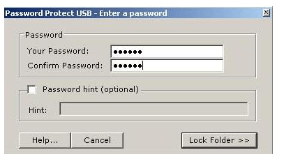 установка пароля