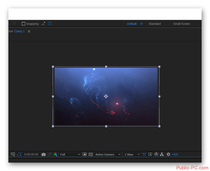 Изменение размера фоновой картинки в Adobe-After-Effects