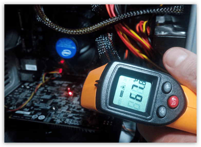 Мониторинг температуры видеокарты при помощи пирометра
