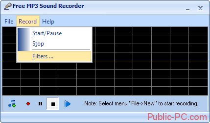 Фильтры Free-MP3-Sound-Recorder