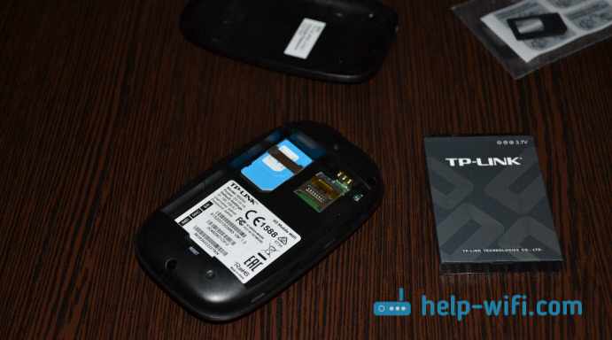 Установка SIM-карты в TP-LINK M5250