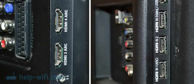 HDMI вход на телевизоре для подключения к компьютеру